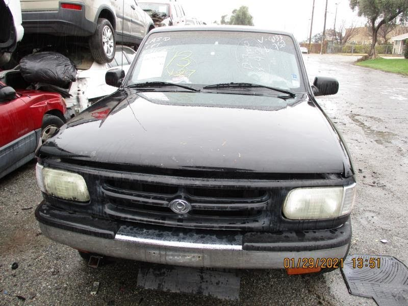 1997 MAZDA PICKUP-B2300 Used Bumper Assy (Front) includes cover  chrome, SE with mounting brackets.