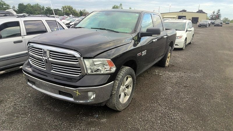 2018 DODGE TRUCK-1500 (1994 UP) Used Mirror Door  Power, 6x9", black textured, courtesy lamps, LH